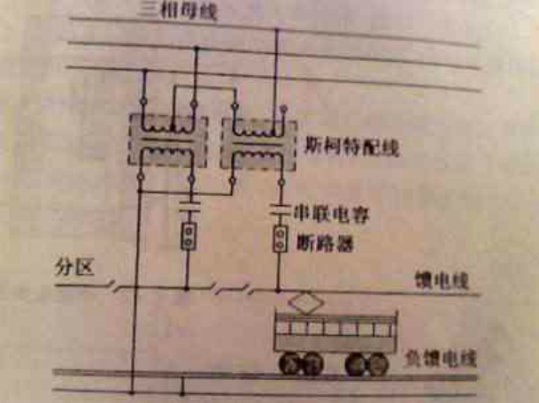 三相變單相變壓器原理圖