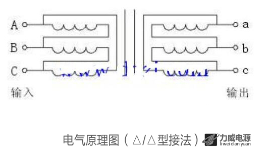 △/△型隔離變壓器接線圖